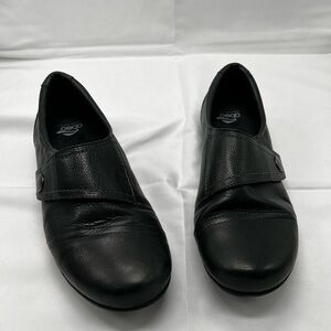 ABEO 24/7 Women's Shoes Comfort Ivonne Hook & Loop Soft Leather Black sz 8